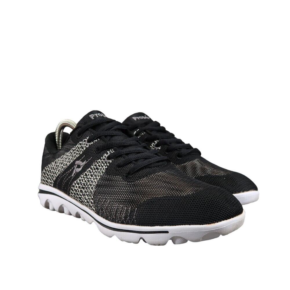 Propet Shoes Womens 7.5 Sneakers Active Walking Athletic Trainer Comfort Black